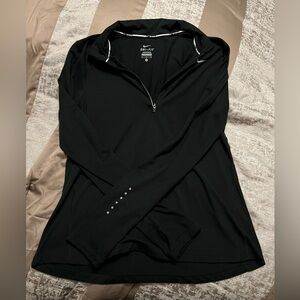 Nike dry fit running quarter zip with thumb holes